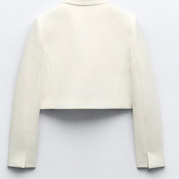 Zara cropped cream jacket, NWT - Picture 5 of 5